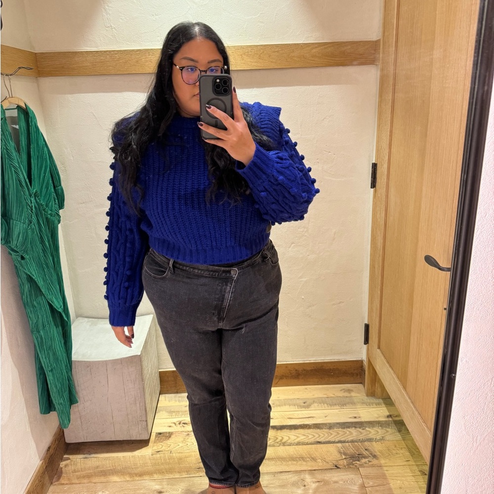 FARM Rio Royal Blue Knit Sweater - Picture 4 of 4